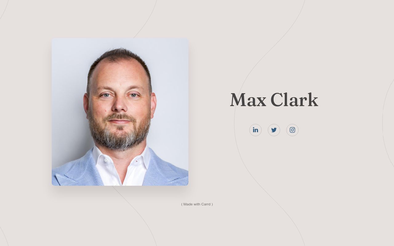 Carrd profile picture for @maxclark